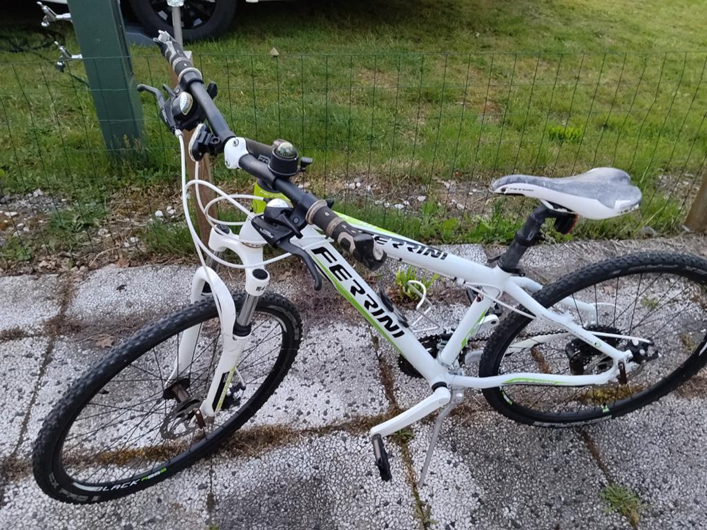 Ferrini Mountainbike - Wit/Groen, Shimano Tourney, Fietsen en Brommers, Fietsen | Mountainbikes en ATB, Gebruikt, Heren, Overige merken