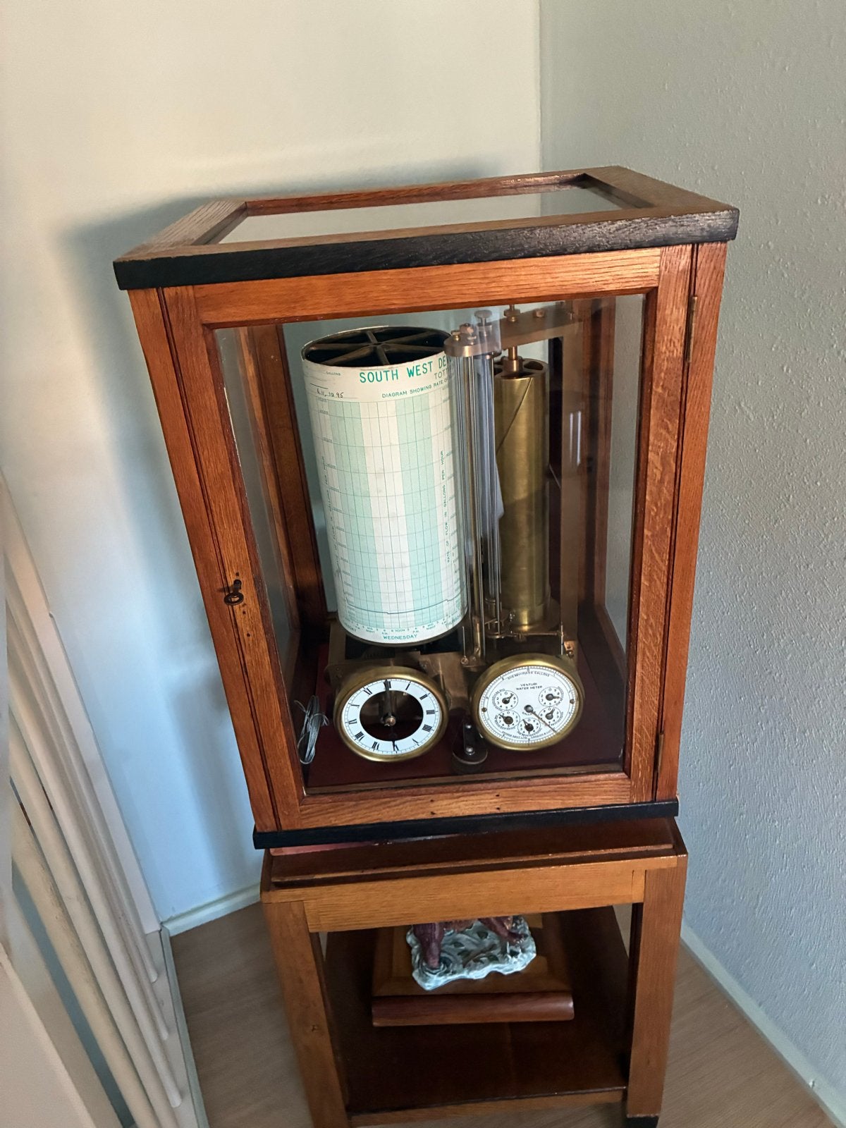 Antieke Venturi Watermeter met Recorder, Ophalen