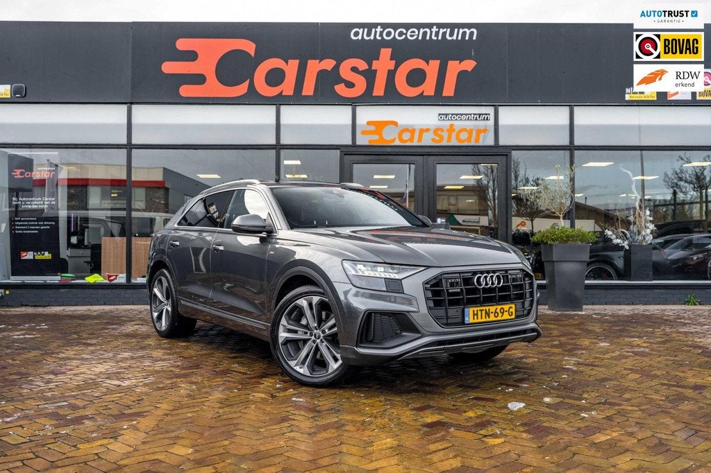 Audi Q8 50 TDI quattro Pro Line S|Pano|Trekhaak|Carplay, Automaat, Automatische klimaatregeling, 15 km/l, Gebruikt