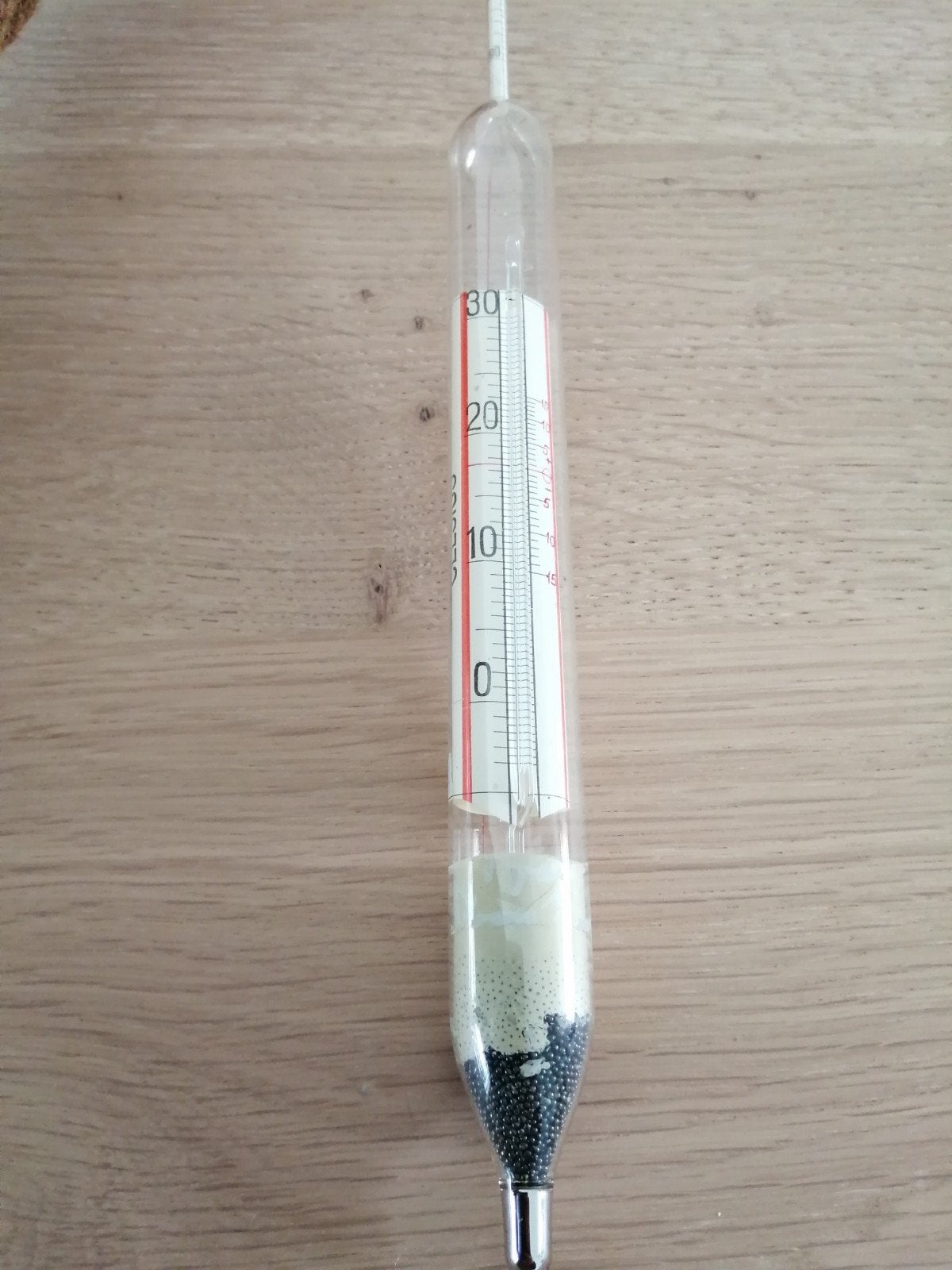 Losse torricelli thermoter in topstaat verkerend 42 cm lang., Draadloos, Gebruikt, Glas, Ophalen of Verzenden