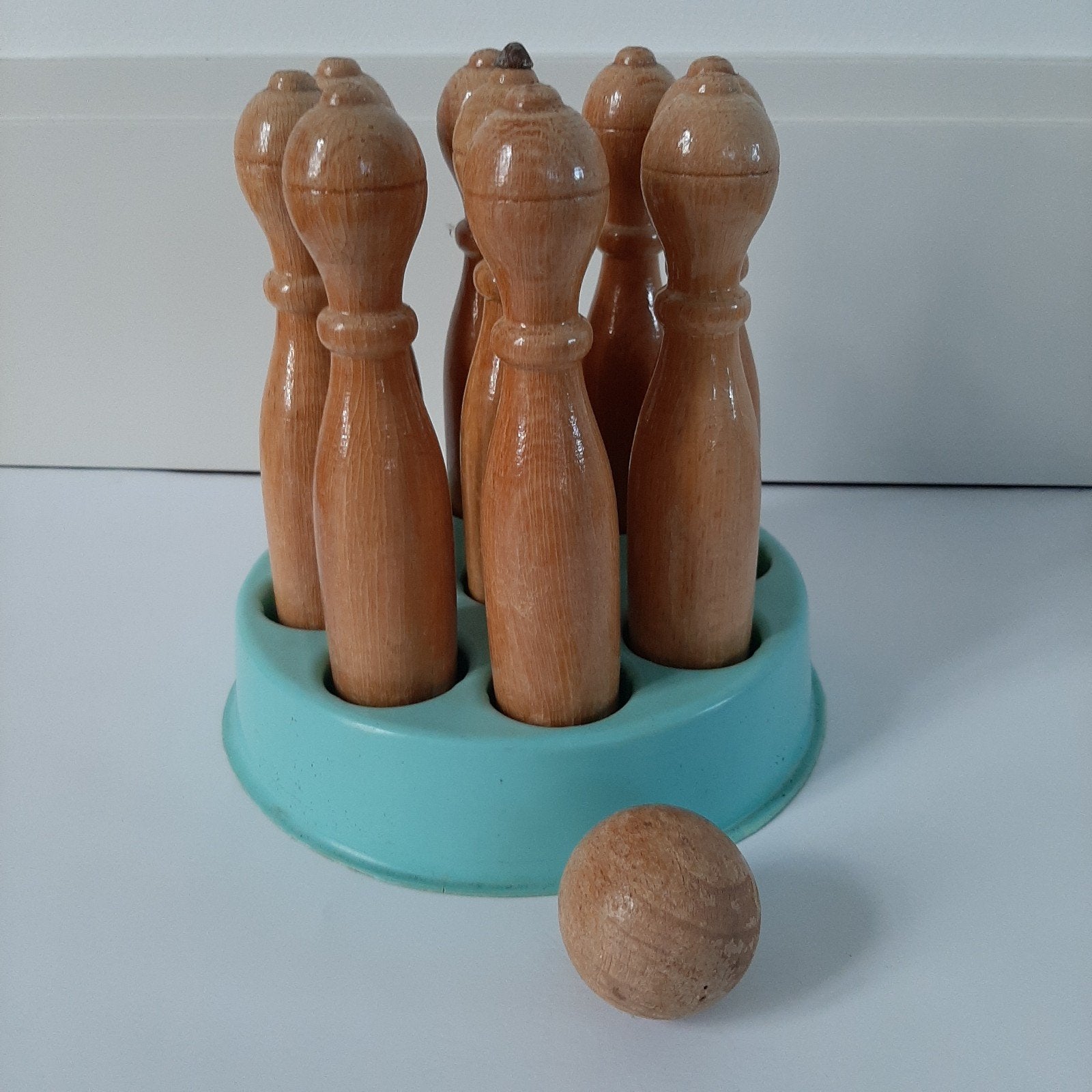 houten kegeltjes,vintage, Ophalen of Verzenden, Poppenhuis