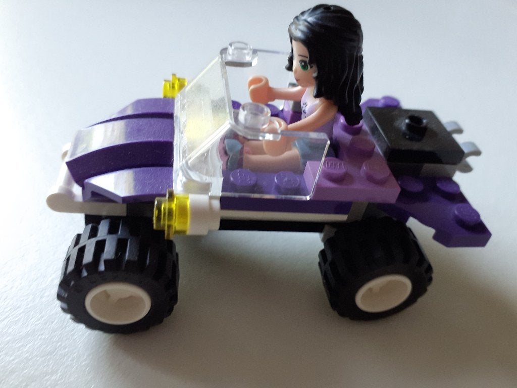 lego friends paarse auto met poppetje, Ophalen, Lego, Overige typen, Friends