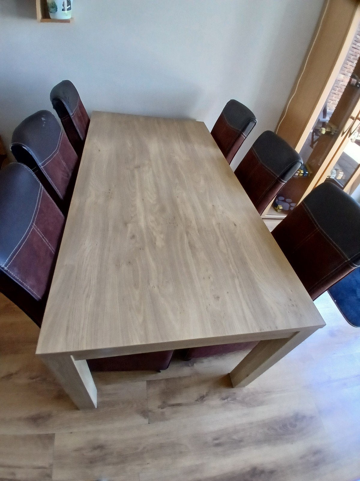Gratis af te halen! Complete eethoek., Ophalen, Gebruikt, 4 tot 6 stoelen