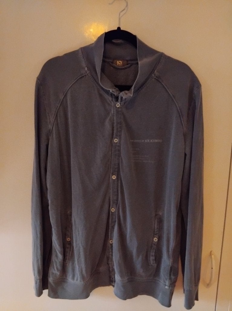 ICE ICEBERG Heren Vest - 100% Katoen, XL, Kleding | Heren, Maat 56/58 (XL), Ophalen of Verzenden, Zo goed als nieuw, Grijs