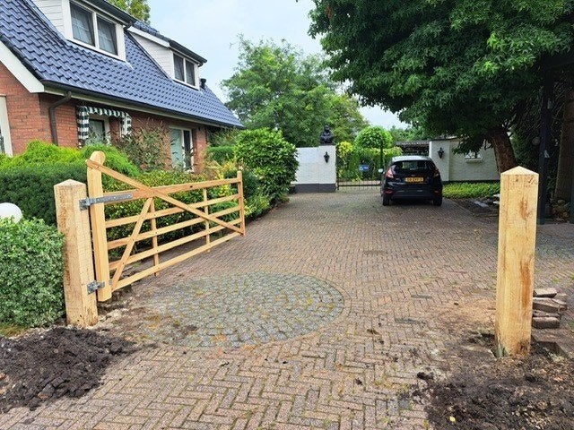 Gratis offerte en inmeting bij alle houten poorten!, Tuin en Terras, Tuinpoorten, Nieuw, Ophalen of Verzenden, 150 tot 200 cm