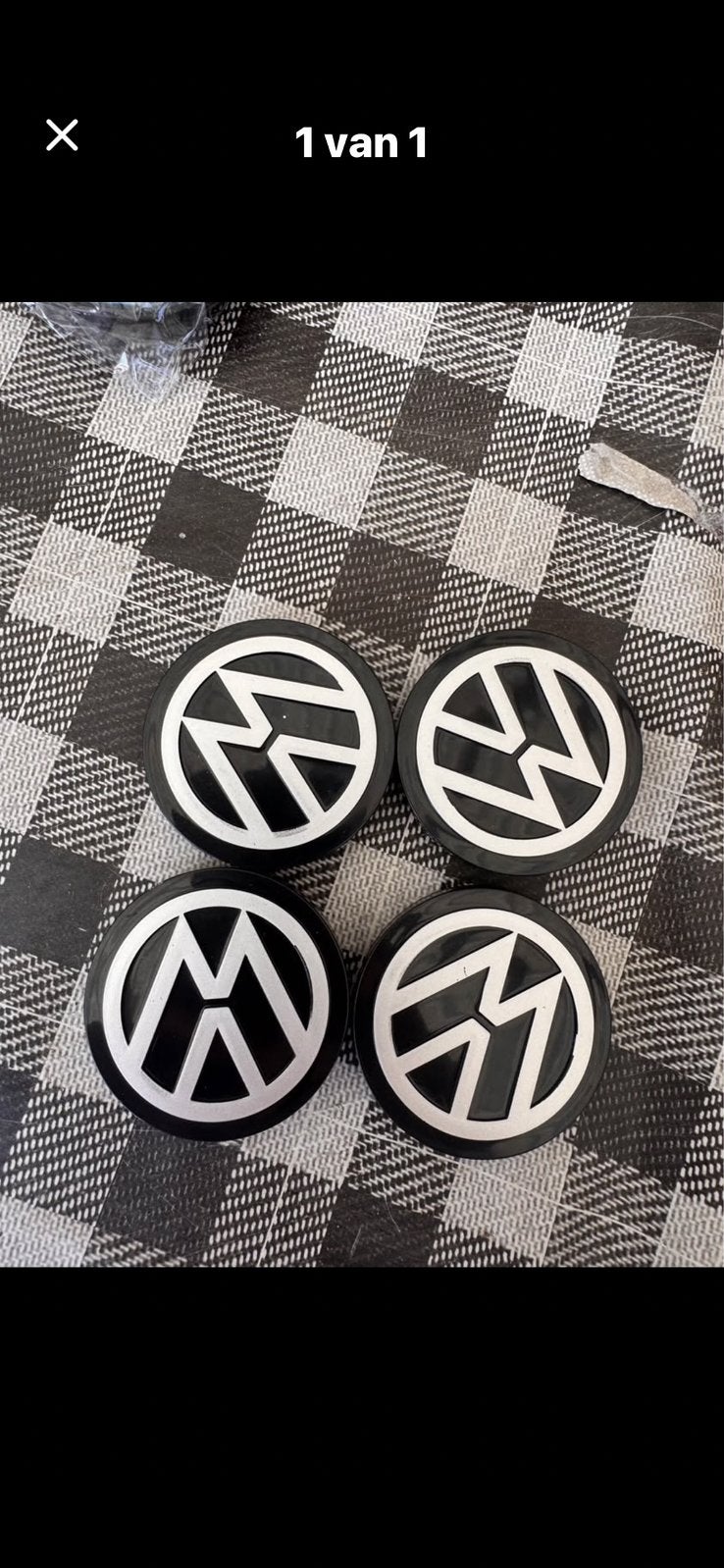 Volkswagen embleem wieldoppen, Ophalen, Nieuw