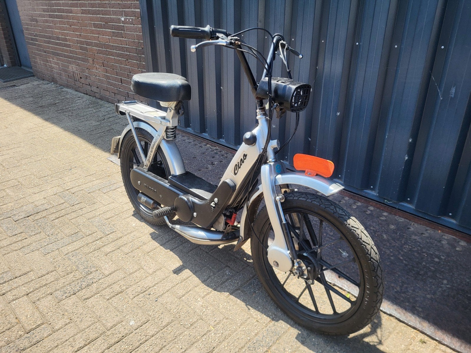 **Vespa Piaggio Ciao Grijs – Polini 63cc – 70 km/u GPS**, Ophalen, Zo goed als nieuw, Maximaal 45 km/u, 63 cc