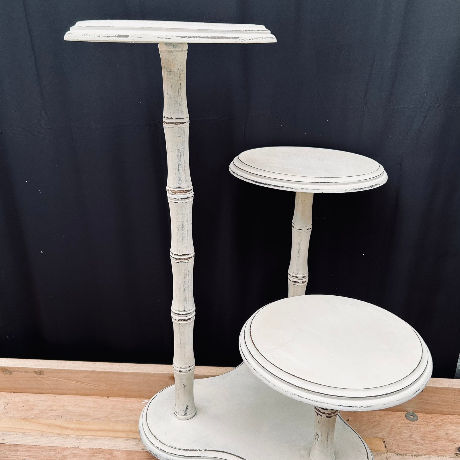 3-traps etagere hout, 52-37-21 cm hoog, Ophalen, Zo goed als nieuw, X, X