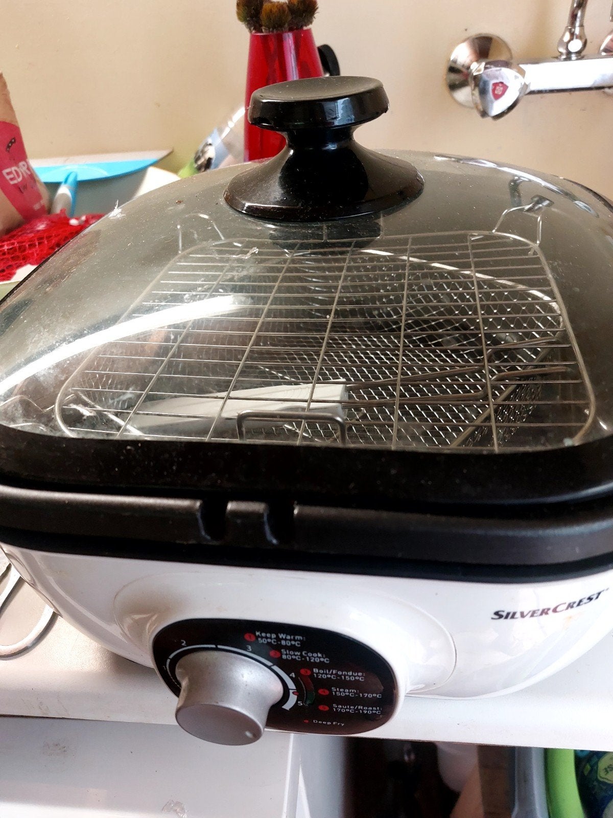 SilverCrest elektrische pan - Multifunctioneel, 3 tot 4 liter, Ophalen, Gebruikt, Uitneembare binnenpan