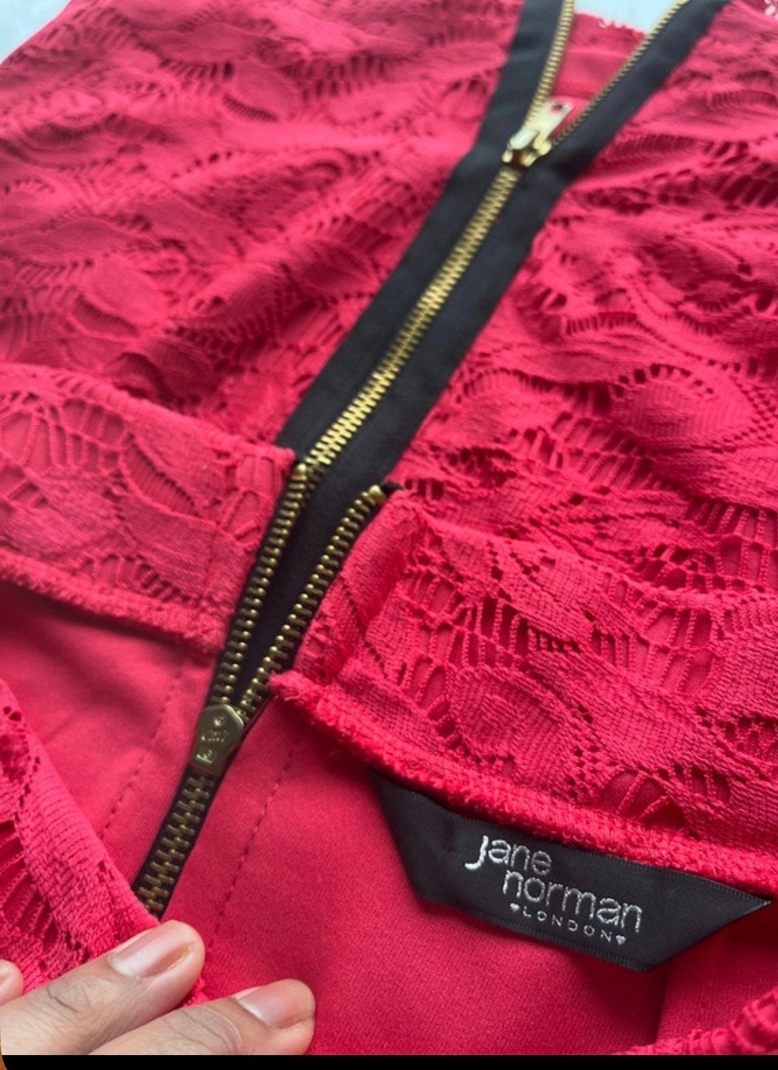 Jane Norman Kanten Pencil Rok Rood-Roze Nieuw Maat 34/36, Ophalen of Verzenden, Nieuw, Maat 34 (XS) of kleiner, Rood