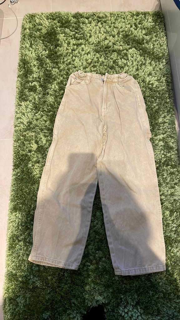 BAGGY jeans kleur beige maat 152, Ophalen of Verzenden, Zo goed als nieuw, Overige kleuren, Overige jeansmaten