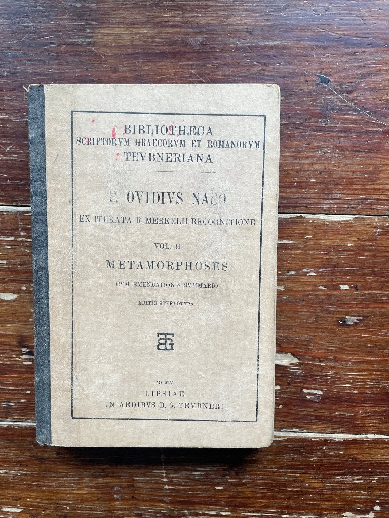 Publius Ovidius Naso Metamorphoses vol II 1905 Latijn, Antiek en Kunst, Antiek | Boeken en Bijbels, Ophalen of Verzenden, Publius Ovidius Naso