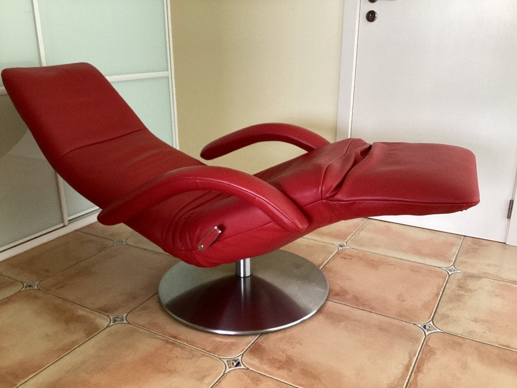 Jori relax Yoga(recent)verst.b kopsteun Z.G.A.N., Huis en Inrichting, Fauteuils, Ophalen, Zo goed als nieuw, Leer, Durlet leolux benz sede stressless hukla