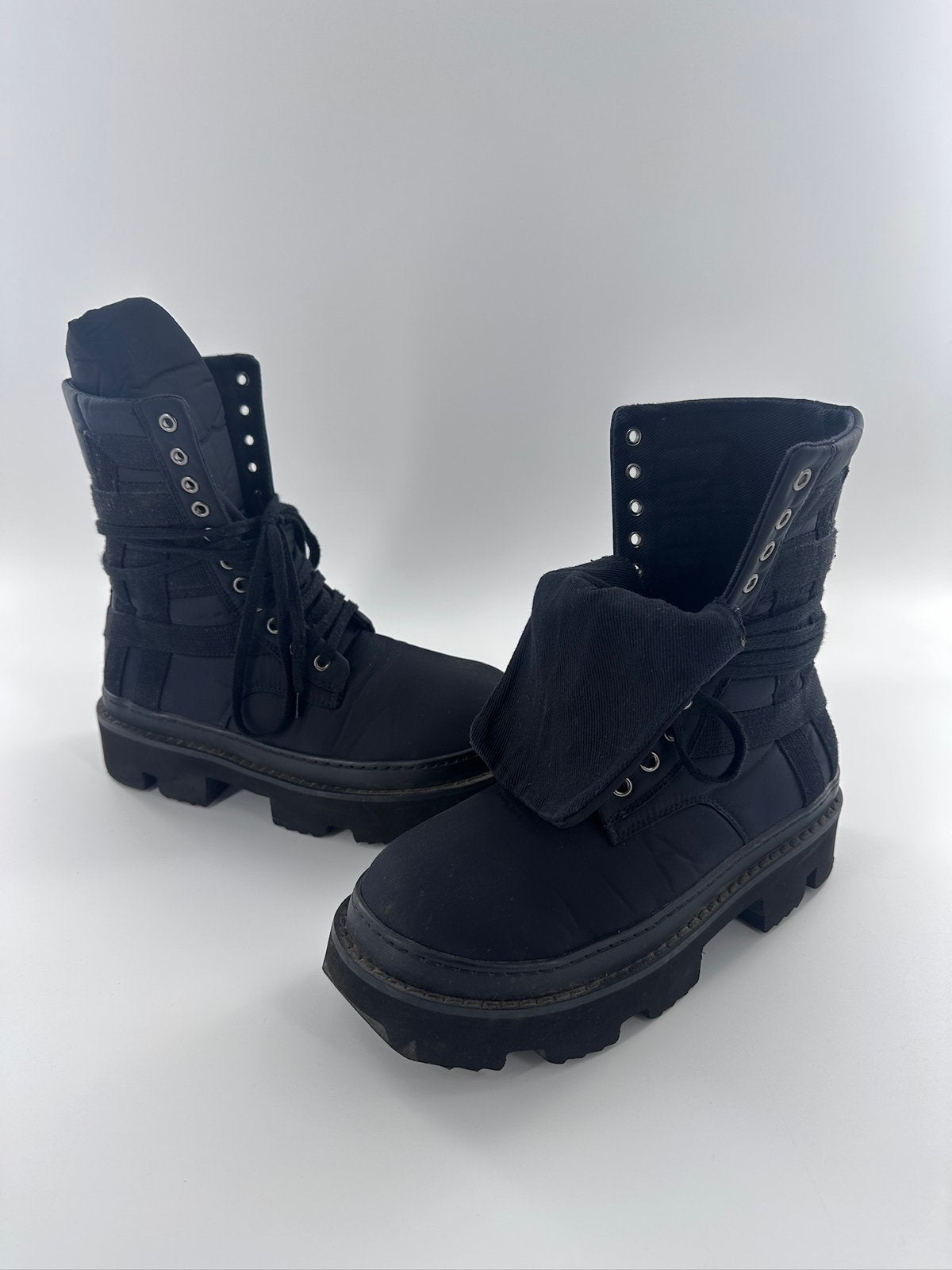 Rick Owens DRKSHDW Megatooth Boots, Kleding | Heren, Zwart, Boots, Ophalen of Verzenden, Zo goed als nieuw