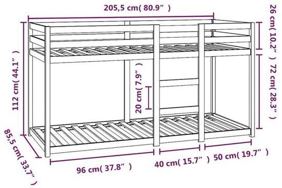 Houten Stapelbed – Hoogslaper – Kinderbed – Etagenbed, Corvance B.V., Verzenden, Nieuw, Corvancebol@gmail.com
