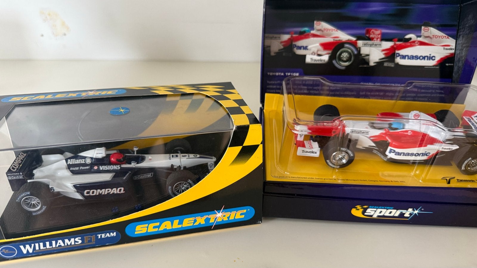 Scalextric F1 Raceauto's: Williams & Toyota, Ophalen of Verzenden, Nieuw, Overige typen