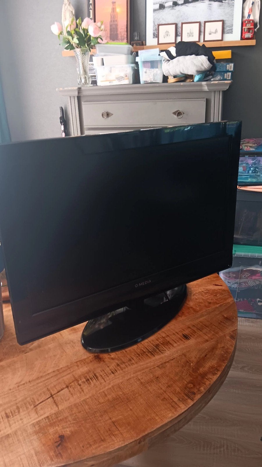 Q.Media 32" LCD TV - Geen Smart TV, Geen Afstandsbediening, Overige merken, Gebruikt, 50 Hz, LCD