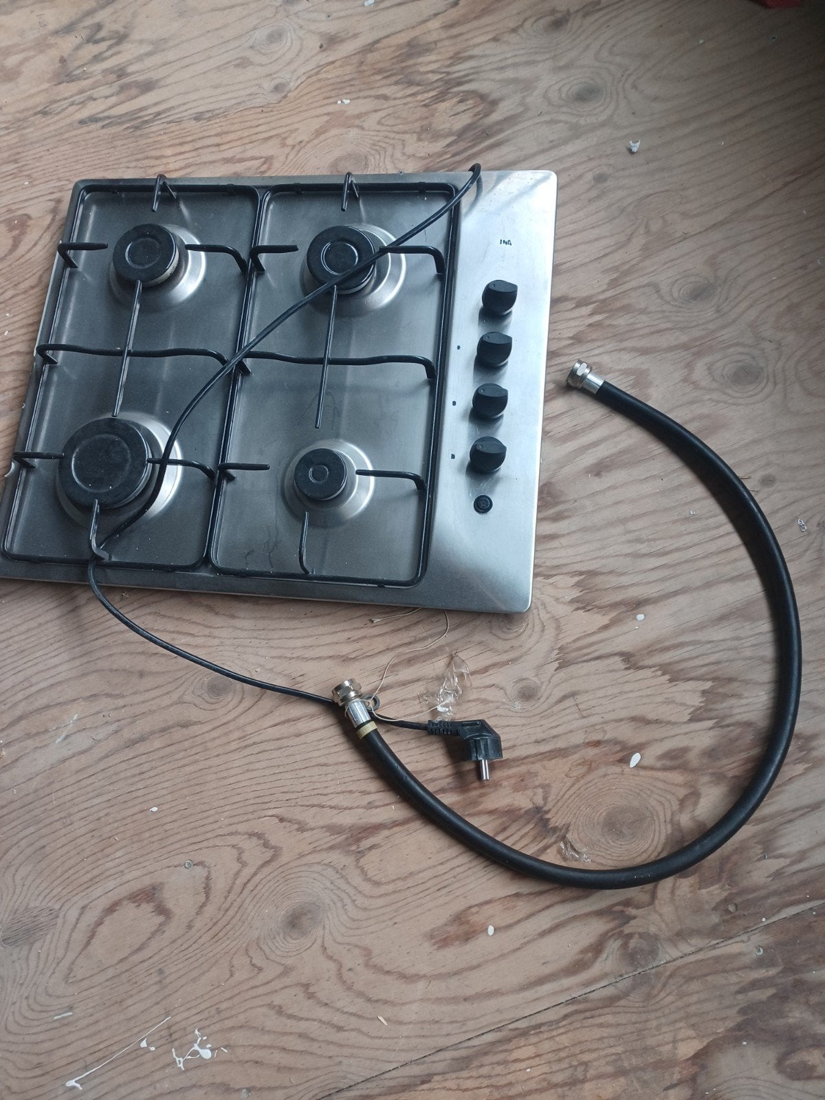 Gaskookplaat met 4 pitten, Ophalen, Gebruikt, 4 kookzones, Inbouw