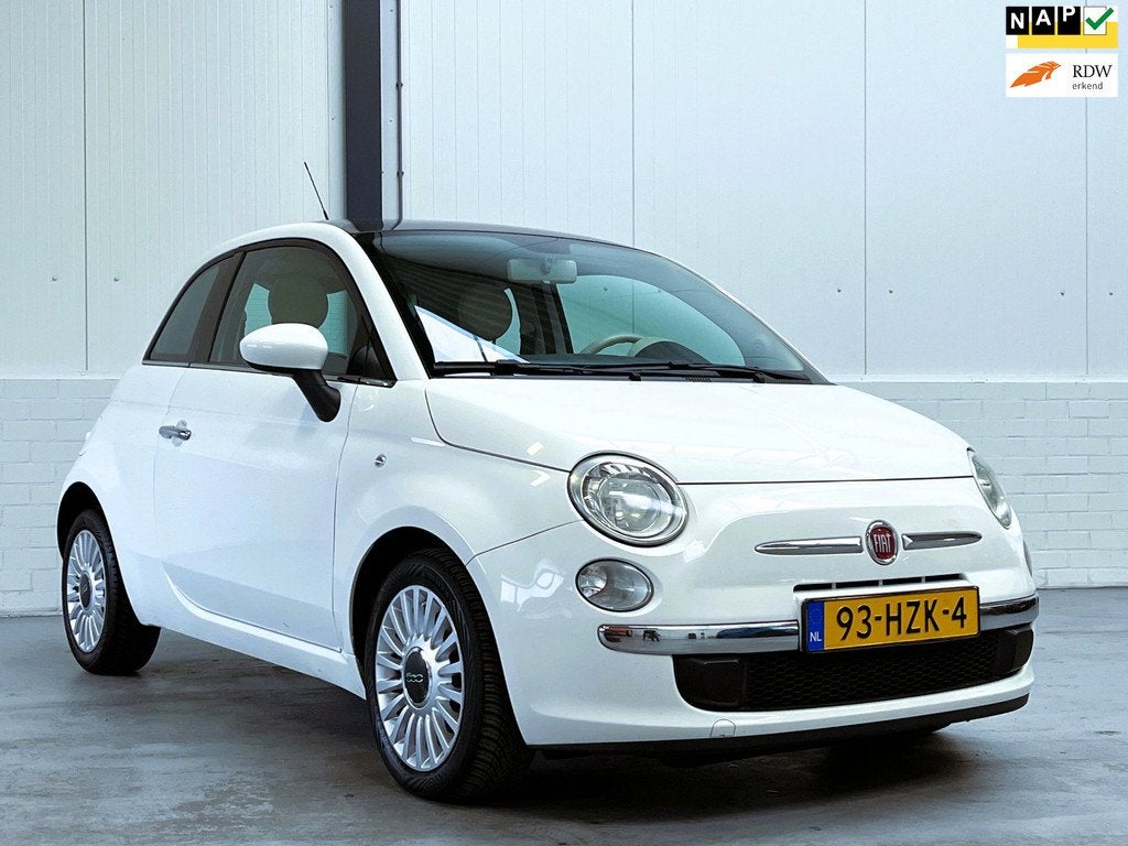 Fiat 500 1.2 Lounge|Pano|Automaat|Org NL, Euro 5, Stof, Gebruikt, 4 cilinders