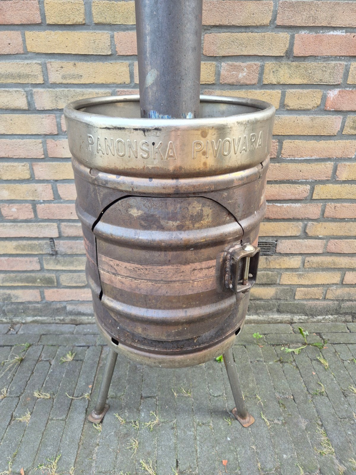 Bierfust kachel., Ophalen of Verzenden, Gebruikt, Vuurton