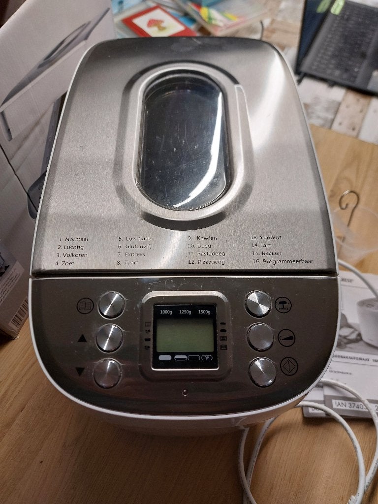 Silver Crest broodbakmachine, Gebruikt, Ophalen of Verzenden, Zonder timer, 1200 tot 1600 gram deeg