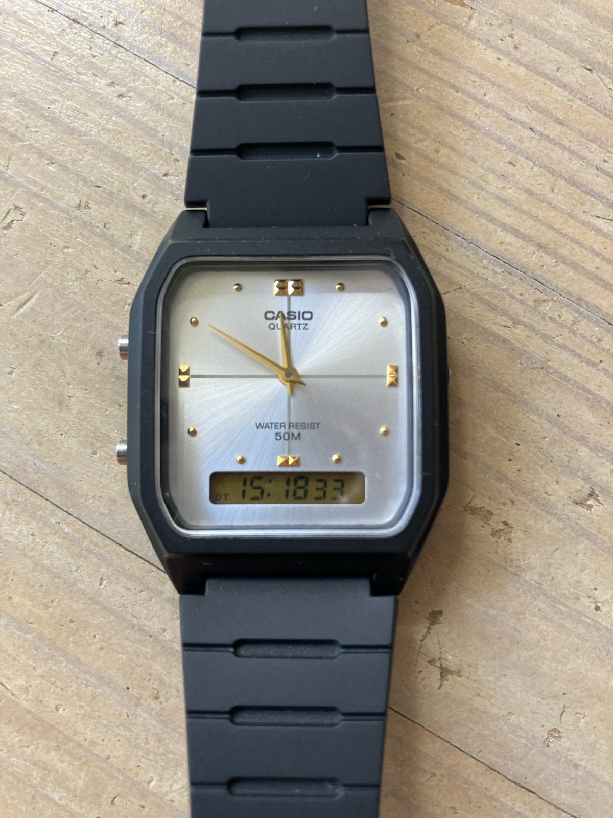 Casio unisex AW-48H Quartz Horloge - Analoog & Digitaal, Verzenden, Polshorloge, Kunststof, Zo goed als nieuw