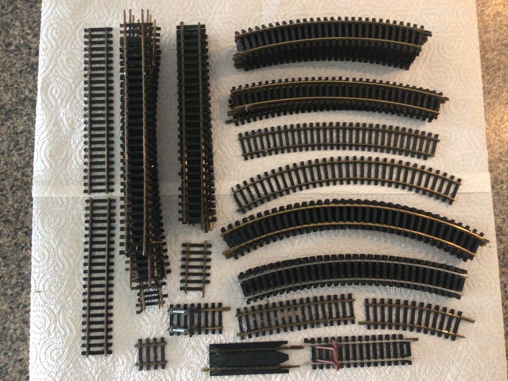 Restant Fleischmann H0 B rails, Gebruikt, Gelijkstroom, Fleischmann, Rails