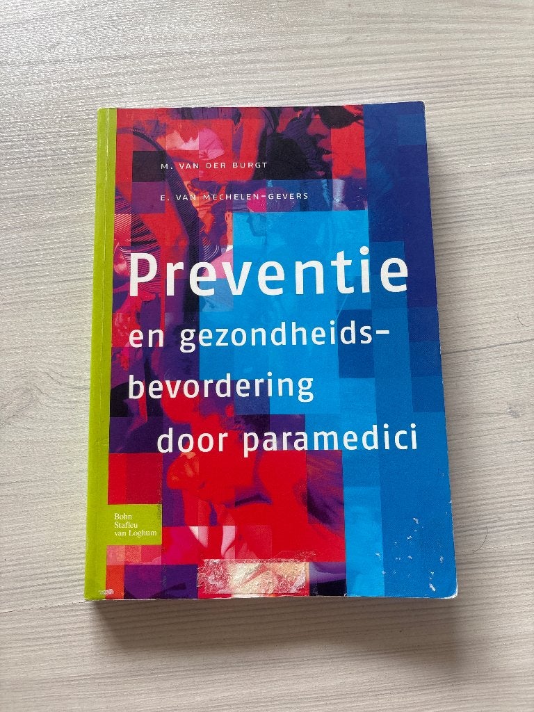 Preventie en gezondheidsbevordering door paramedici, Gelezen, Bohn Stafleu van Loghum, Beta, HBO