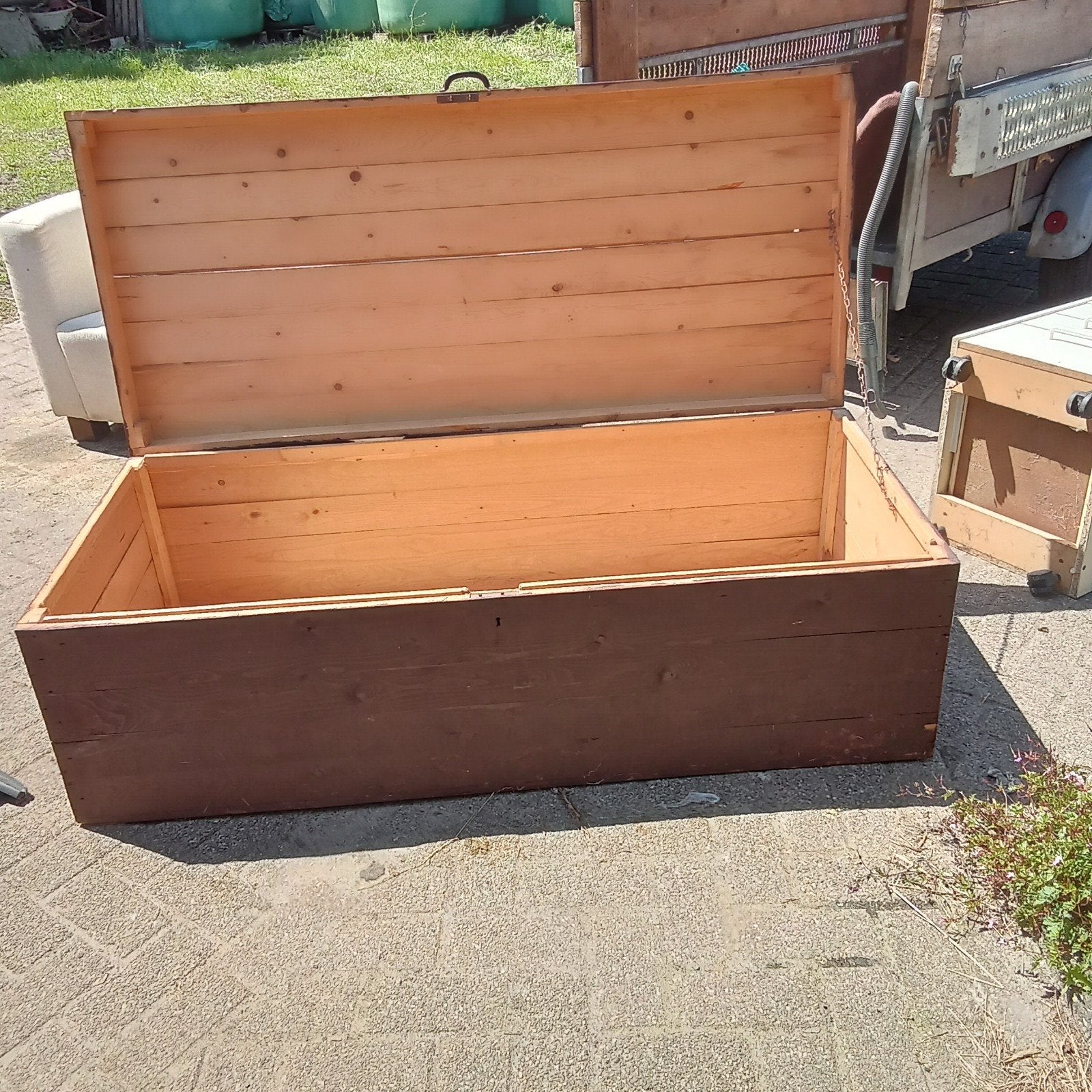 Kist  speelgoedkist 1.54 l x 67 b x 50h, Tuin en Terras, Ophalen, Hout, Overige typen