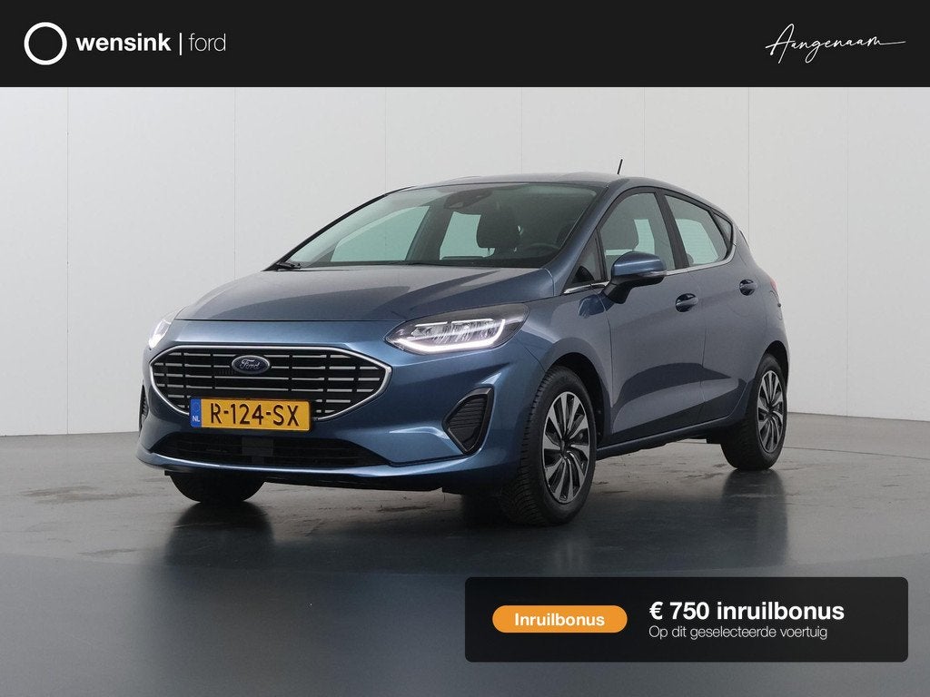 Ford Fiesta 1.0 EcoBoost Hybrid Titanium | Navigatie | DAB |, Voorwielaandrijving, Gebruikt, Euro 6, Blauw