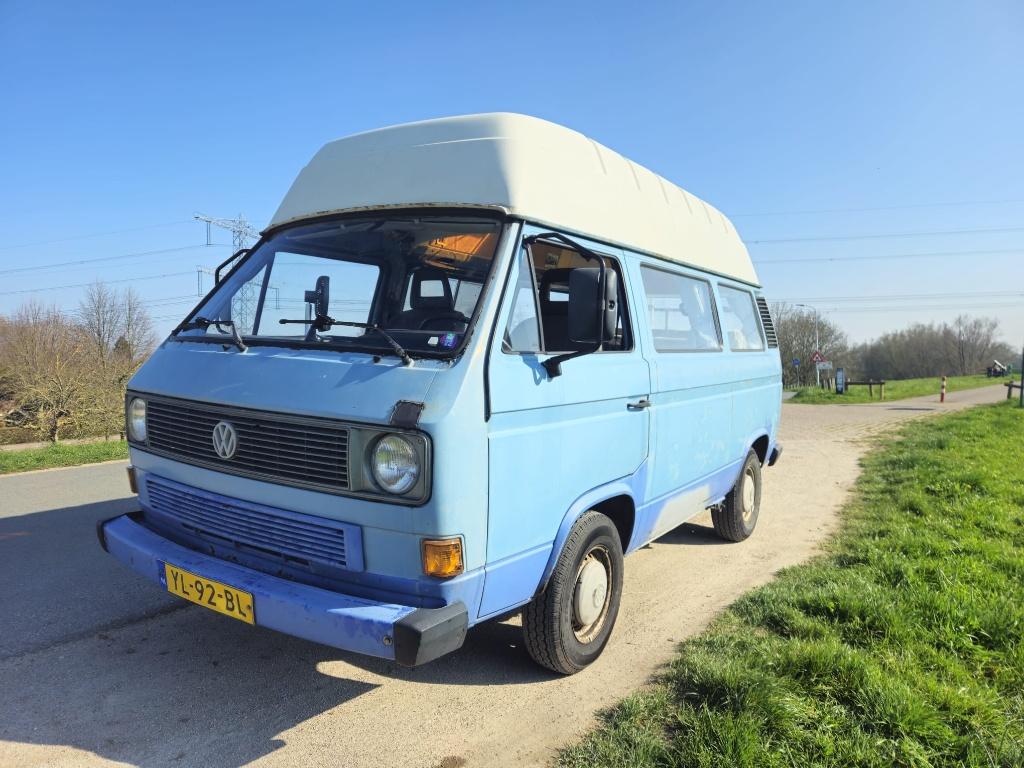 VW T3 Camper 1.9D | 1984 | Nieuwe APK | Belastingvrij, Buscamper of Camperbus, Luifel, Tot en met 2, Particulier