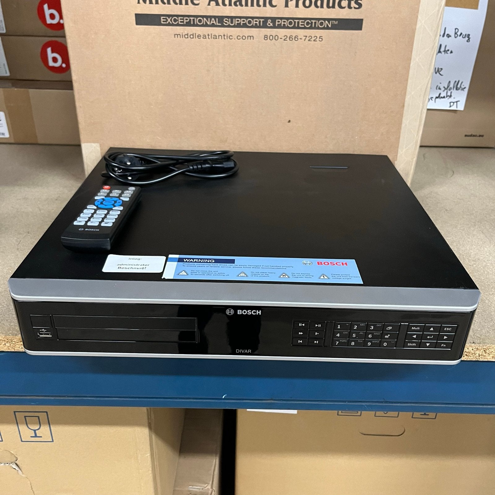 Bosch DIVAR Recorder - Beveiligingscamera Systeem, Bosch, Gebruikt, Ophalen of Verzenden, Bosch