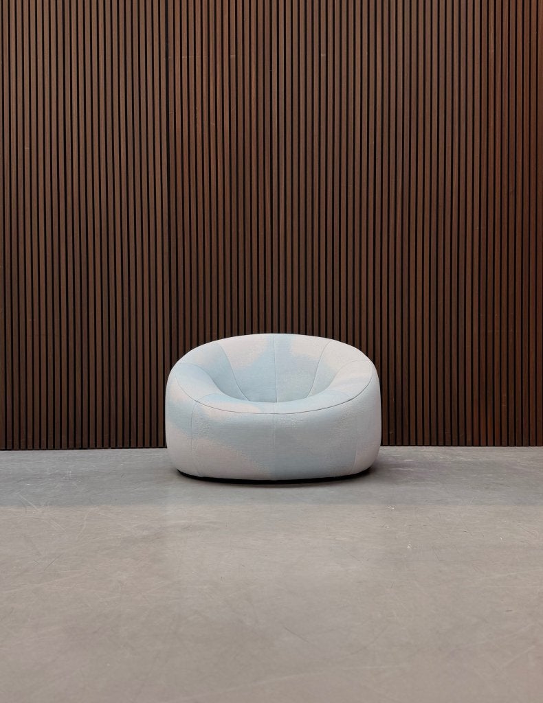 Ligne Roset Pumpkin Fauteuil - blauw/wit