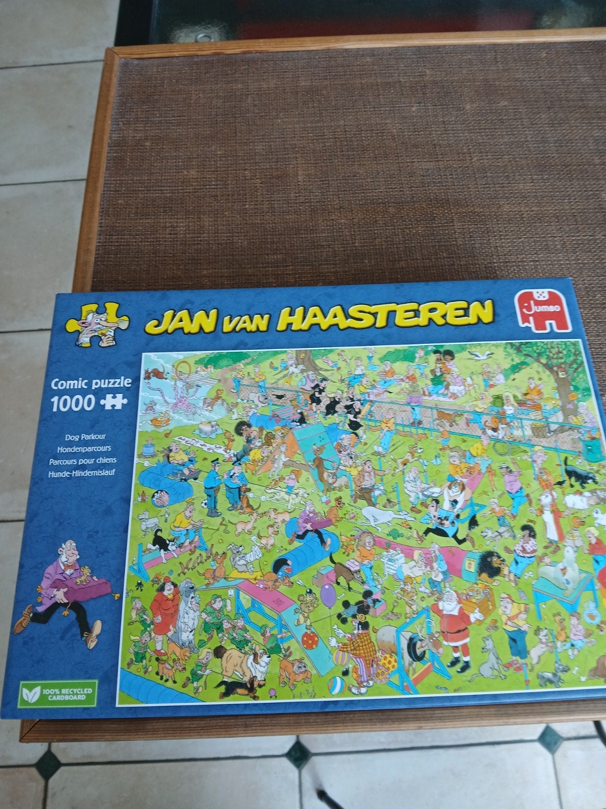 Jan van Haasteren puzzel 1000 stukjes, Hondenparcours, Ophalen, 500 t/m 1500 stukjes, Gebruikt, Legpuzzel