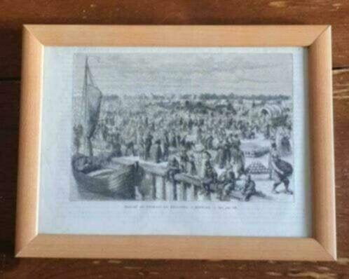 Oude gravure alkmaar kaasmarkt, Ophalen