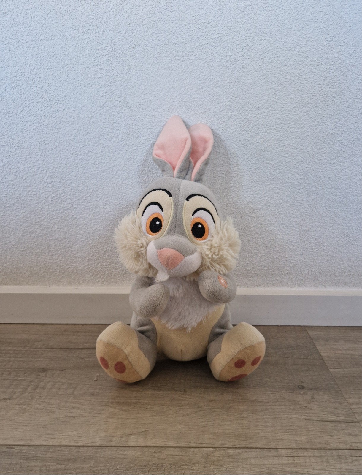 disney knuffel plush pluche stampertje konijn geluid bambi, Verzamelen, Ophalen of Verzenden, Zo goed als nieuw