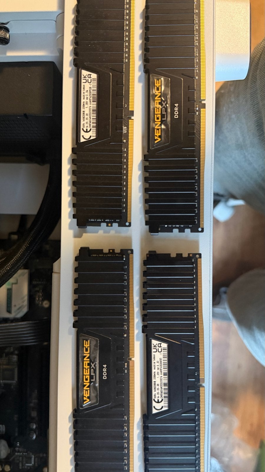 Corsair Vengeance LPX DDR4 RAM - 4x8GB (32GB totaal), Computers en Software, RAM geheugen, 32 GB, DDR4, Ophalen of Verzenden, Zo goed als nieuw
