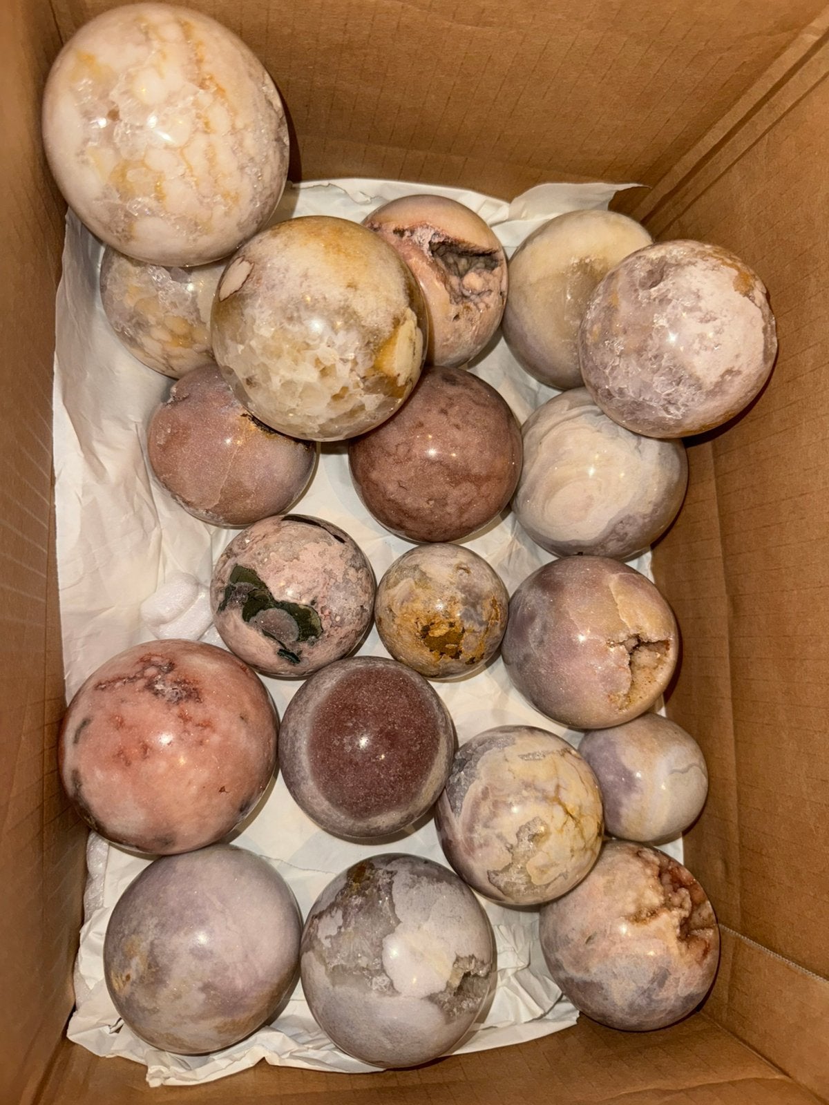 Roze amethist bollen, Ophalen of Verzenden, Mineraal