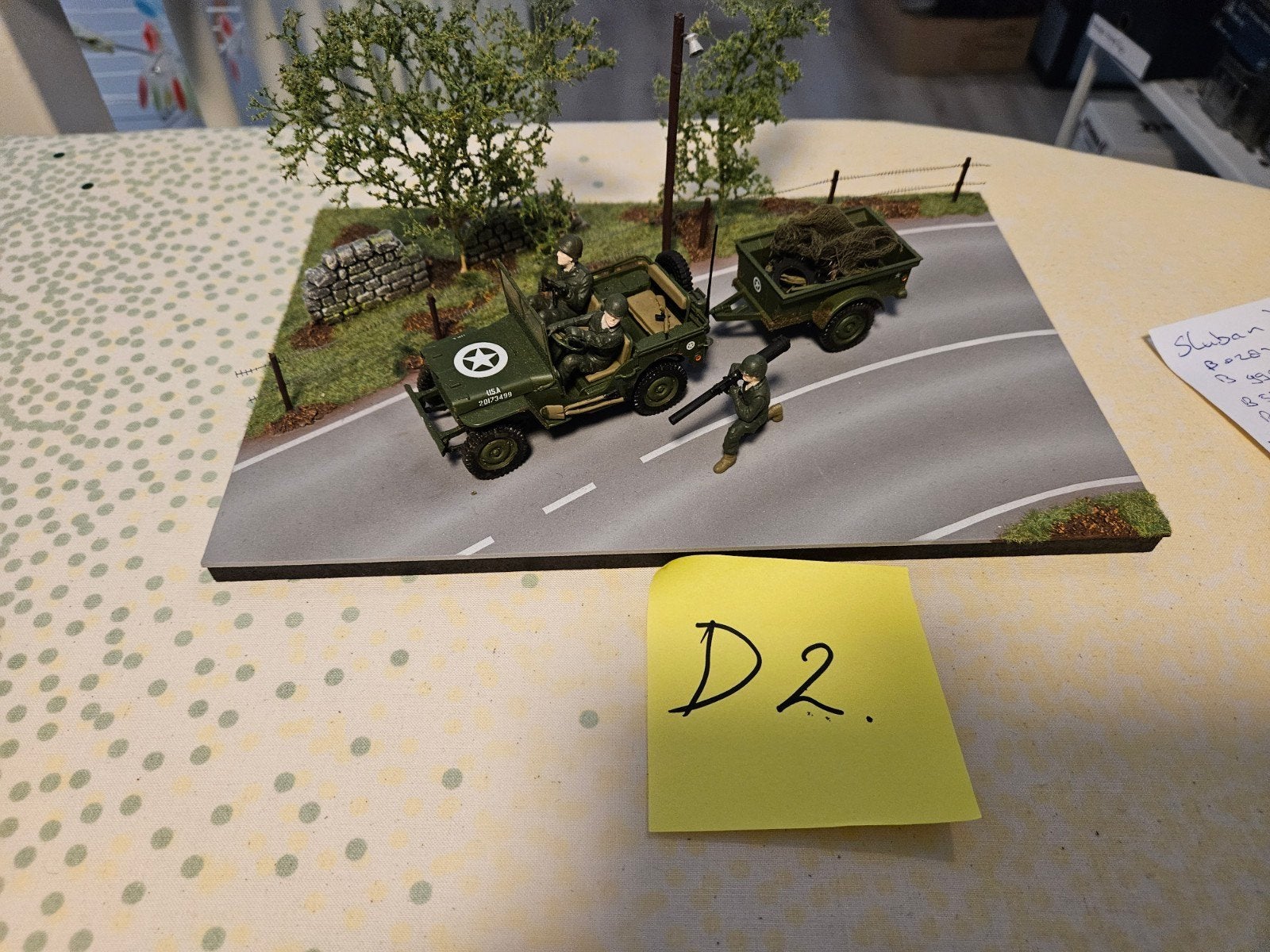 diorama,  militaire voertuigen, Ophalen, Zo goed als nieuw, 1:35 tot 1:50, Diorama