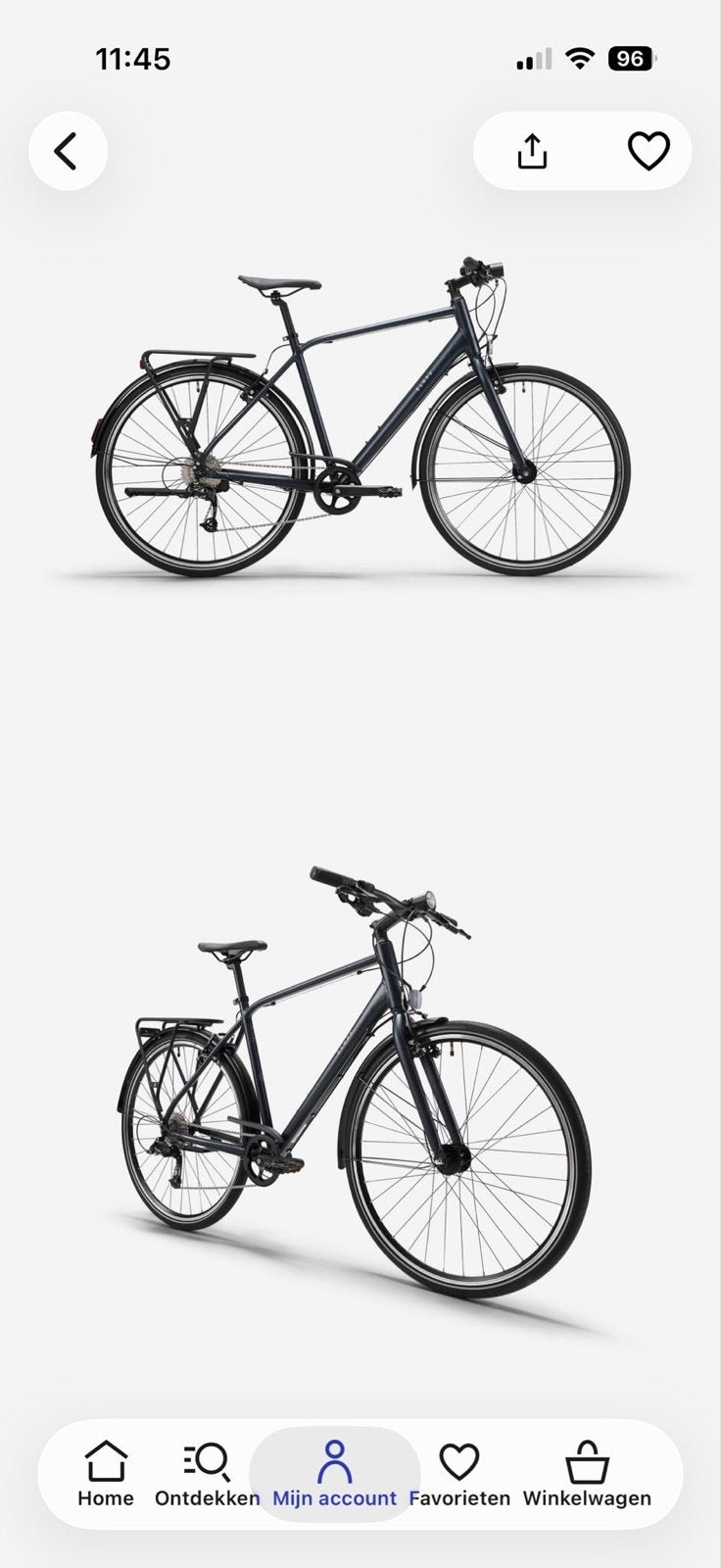 Jongensfiets Elops Decathlon met tassenhouder, Ophalen, Gebruikt, Overige merken