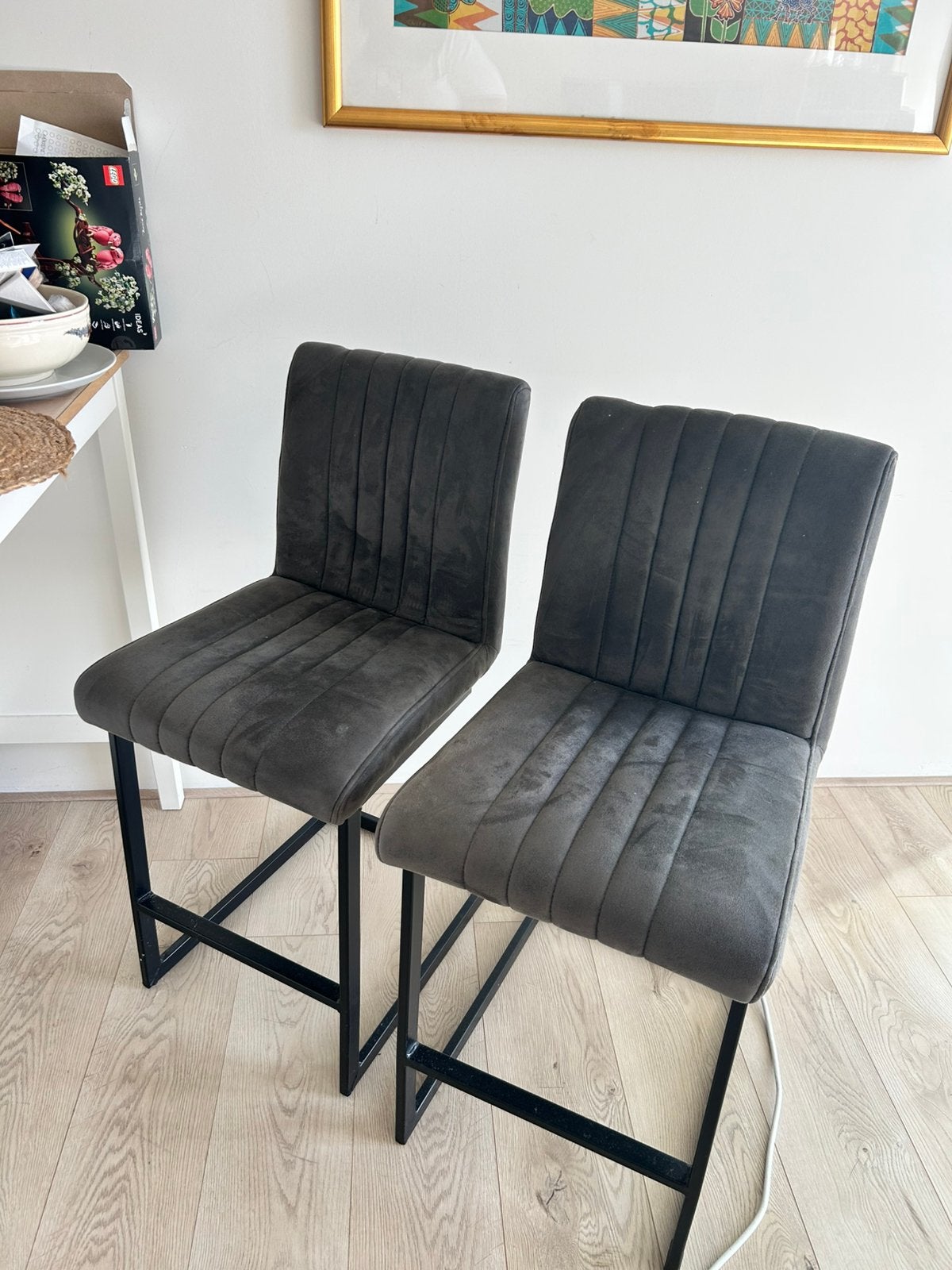 Barkrukken x2 voor €85, Huis en Inrichting, 2 krukken, Ophalen, Zo goed als nieuw, 60 tot 90 cm