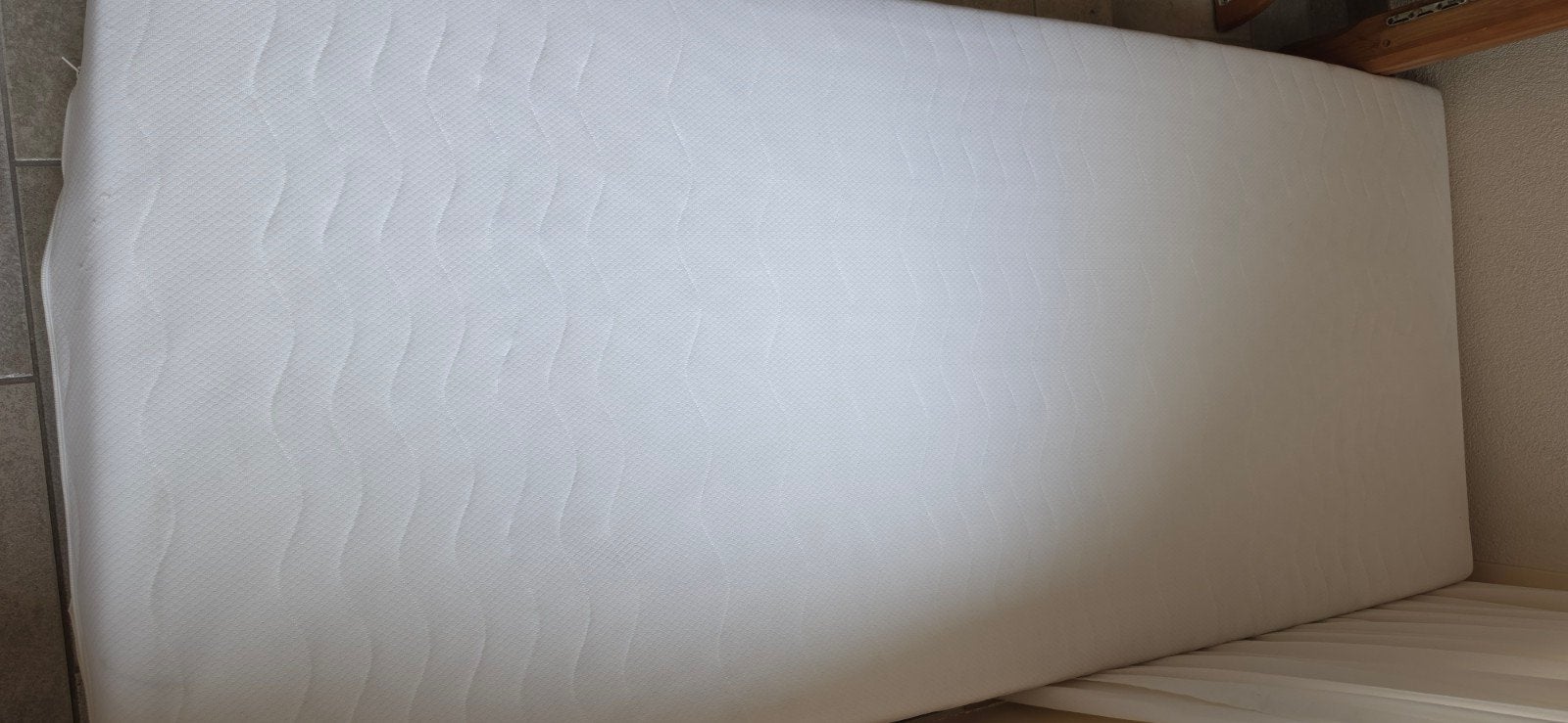 Gratis Latex matras 90x200, Ophalen, Gebruikt, Eenpersoons, 90 cm