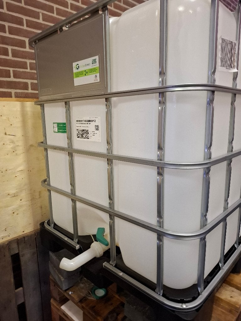 Ibc 1000 lit, Tuin en Terras, Regentonnen, Ophalen, Kunststof, Met kraantje, 150 liter of meer
