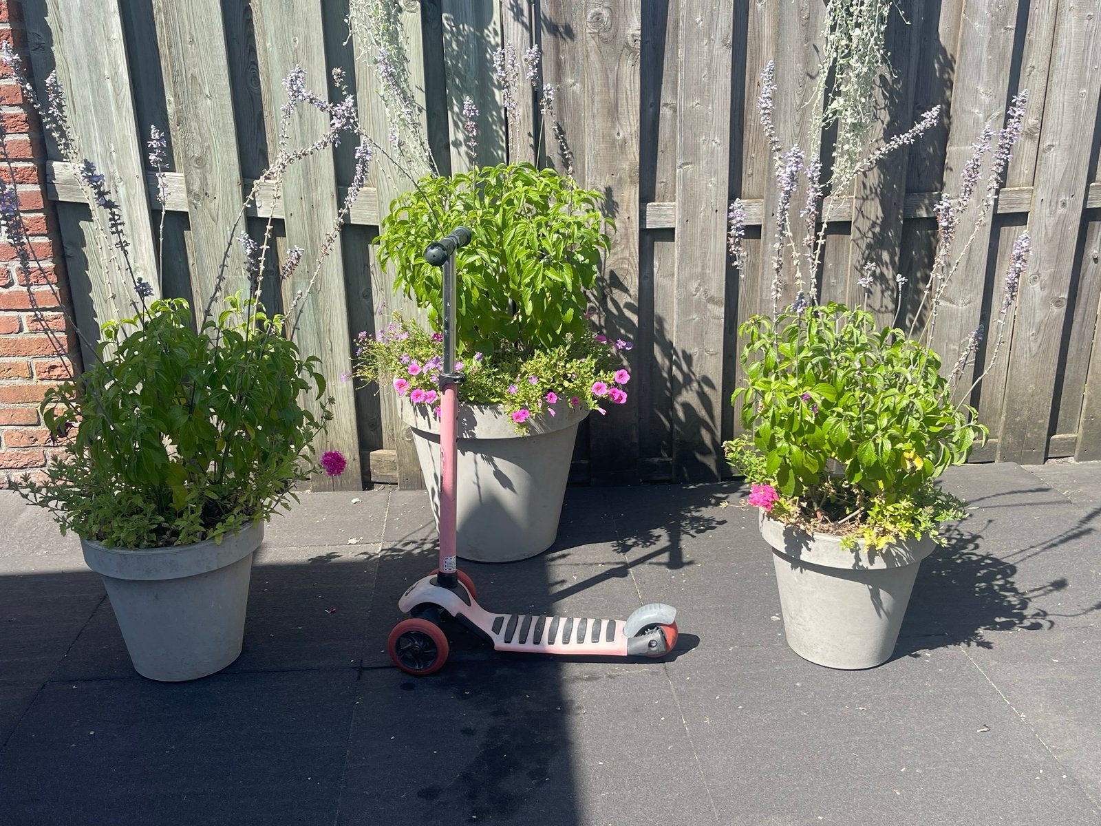 Roze kinderstep met 3 wielen step, Ophalen, Gebruikt, Gewone step