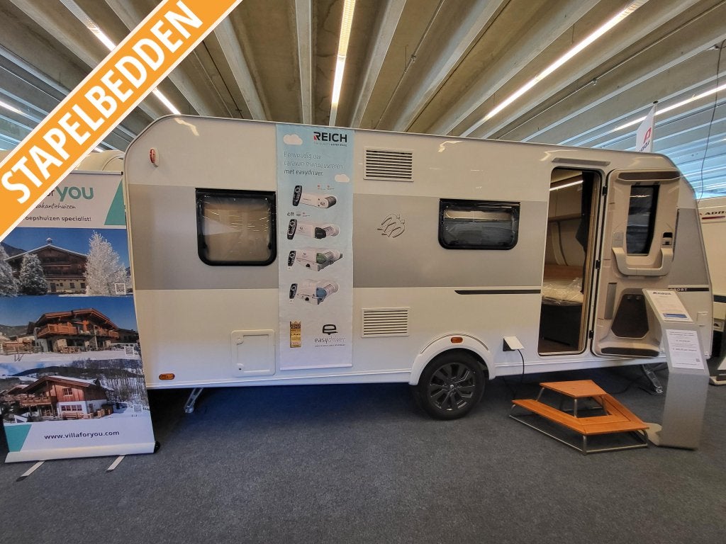 Knaus Sport 500 KD; zeer compleet uitgevoerd af fabriek, Schokbreker, Bedrijf, Treinzit, Knaus
