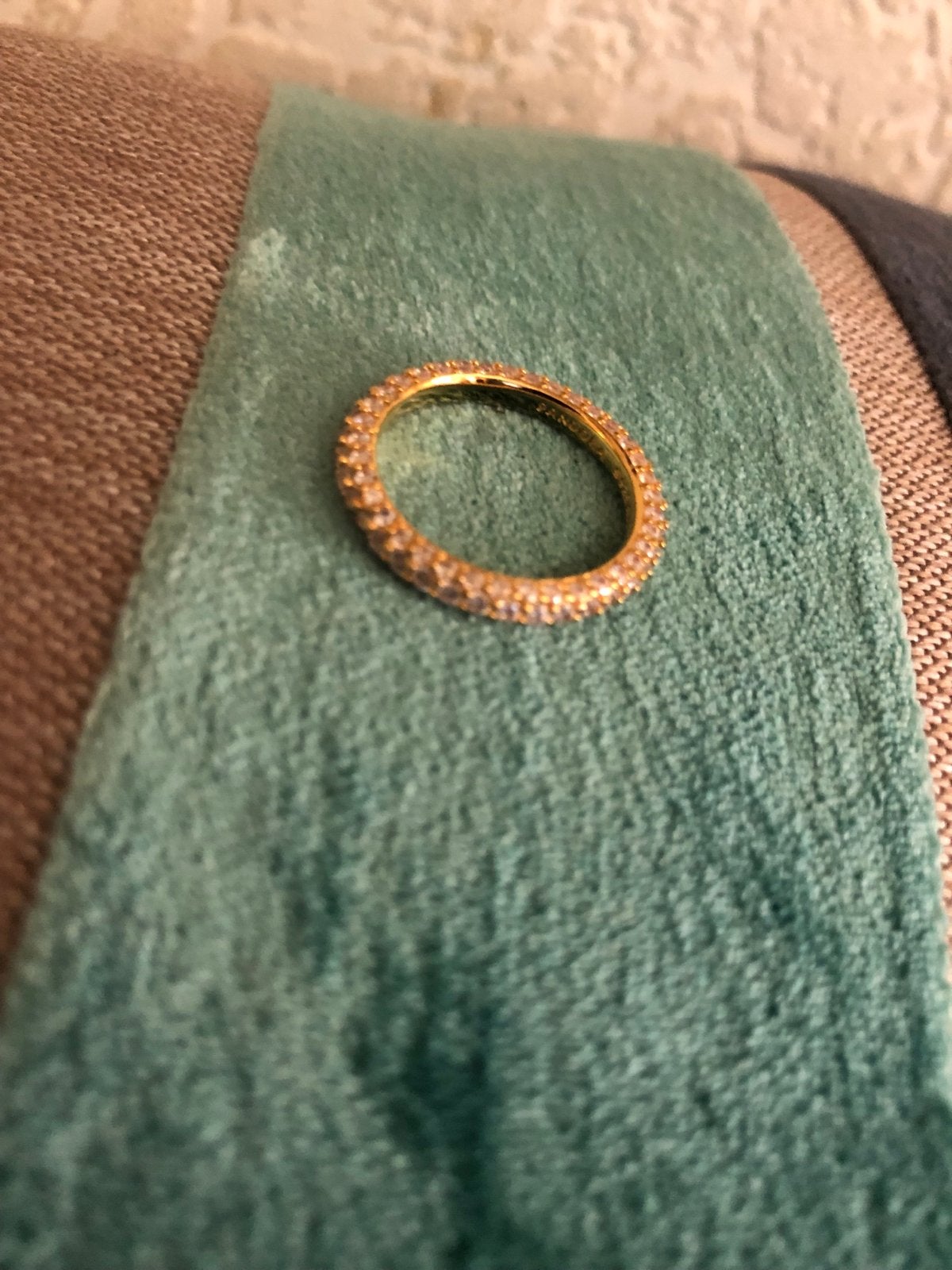 Prachtige zilveren ring maat 54 goudkleurig, Gebruikt, Ophalen of Verzenden, 17 tot 18, Dame