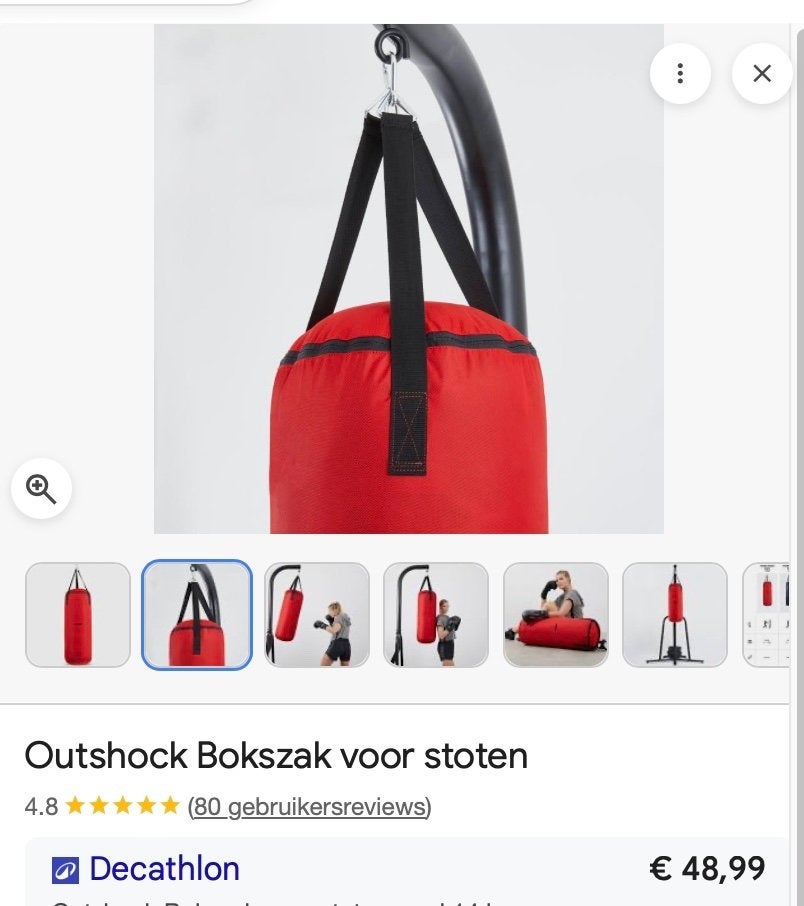 Bokszak, Ophalen, Nieuw, Bokszak