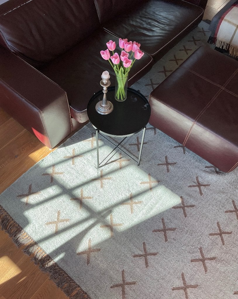 Wollen Kilim Tapijt 190 x 300 cm - like Nordic Knots, 200 cm of meer, Ophalen of Verzenden, Zo goed als nieuw, Rechthoekig