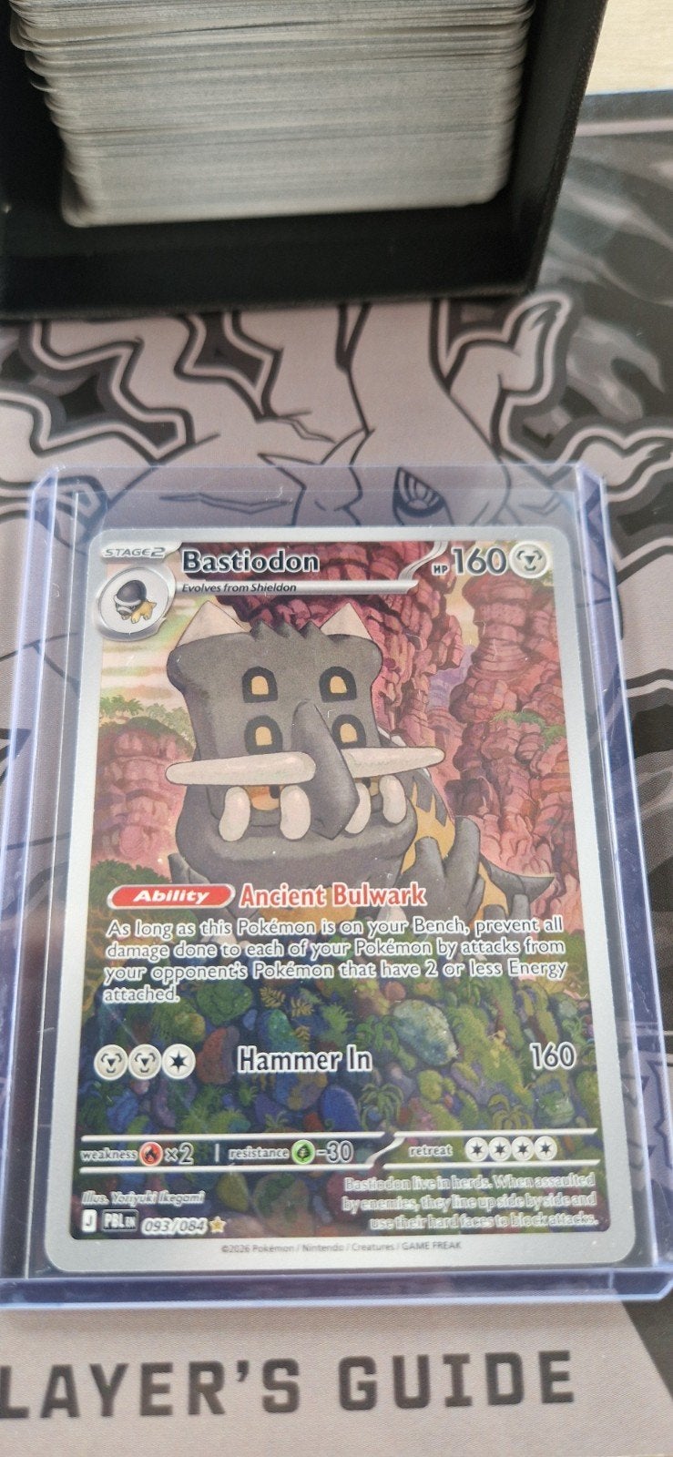 Pokémon Kaart: Bastiodon (093/084) - Ancient Bulwark, Ophalen of Verzenden, Zo goed als nieuw, Losse kaart