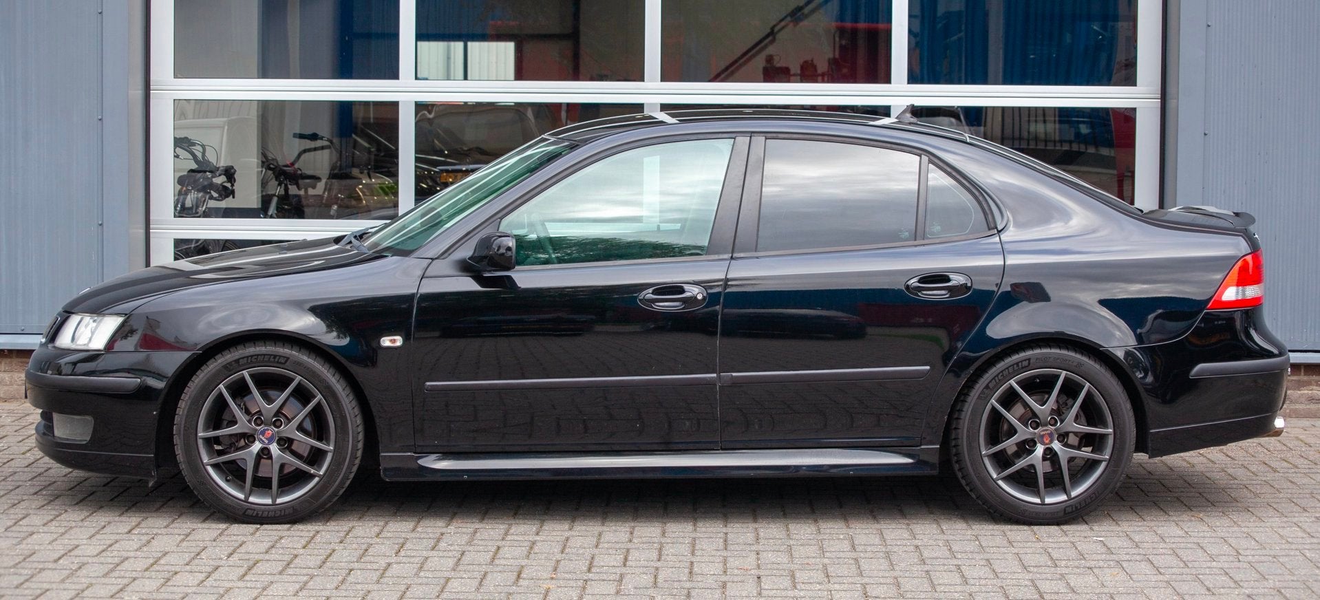 Saab 9-3 Sport Sedan 1.8t Linear, Auto's, 295 pk, Gebruikt, Zwart, 4 cilinders